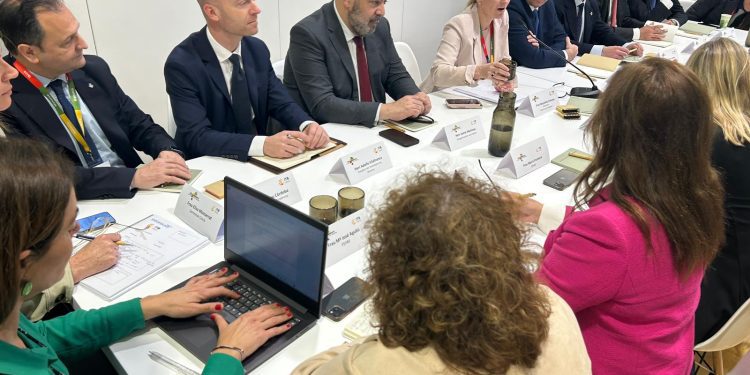 Reunión con turoperadores hoy en la ITB de Berlín. Foto: Consell Insular de Formentera