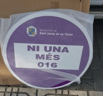 Señales instaladas en la pasada legislatura.