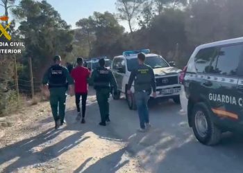 Momento de la detención. Imagen Guardia Civil