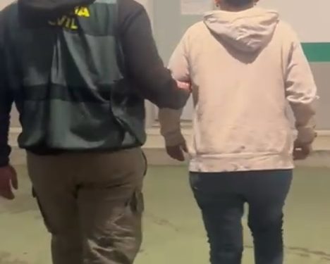 La mujer detenida, en una imagen facilitada por la Guardia Civil