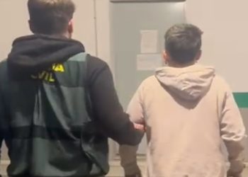 La mujer detenida, en una imagen facilitada por la Guardia Civil