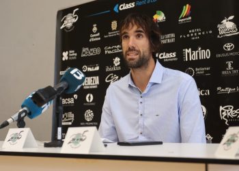 Grimau, ayer en la rueda de prensa de despedida.