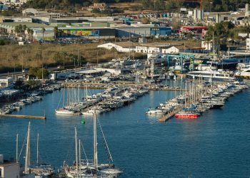 Amarres en el muelle de Ribera-Poniente del puerto de Ibiza. Foto: APB