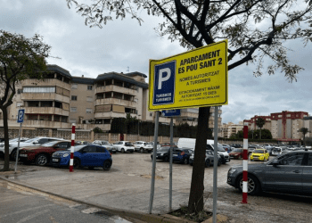 Aparcamiento Es Pou Sant 2 de Vila. Imagen Policía Local