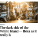 Captura de la 'home' de The Times con el reportaje sobre el lado oscuro de Ibiza.