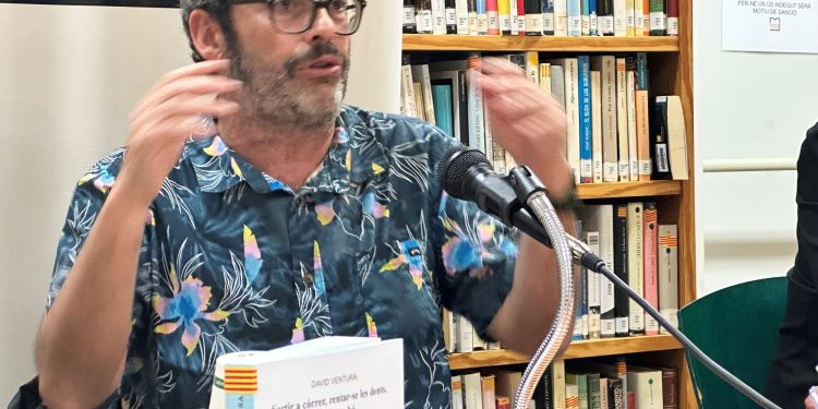 David Ventura, durante la presentación de uno de sus libros.