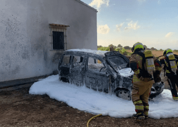 Imagen de una intervención de los bomberos de Formentera. Foto: Bomberos de Formentera