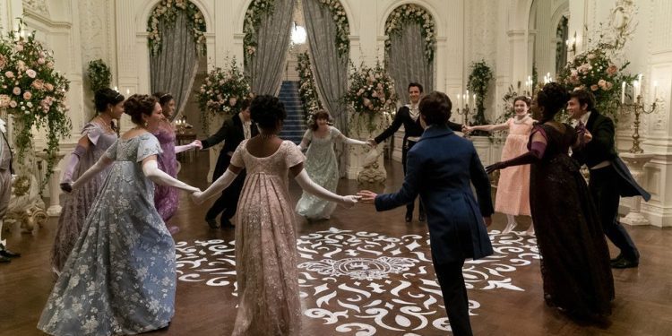 Una escena de baile en The Bridgerton. LIAM DANIEL/NETFLIX
