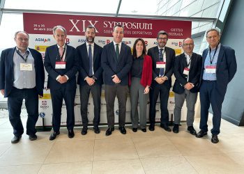 Herrera en el XIX Symposium sobre puertos deportivos que se celebra en Bilbao. Foto: FSE-PSOE