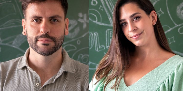 Mángel Sevilla y Nadine Gutiérrez.