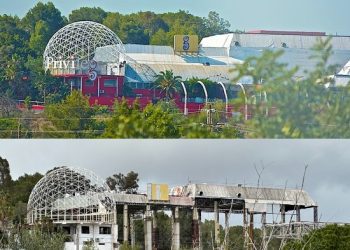 El antes y el ahora de la famosa sala ibicenca, ubicada en Sant Rafel. Imagen Archivo Noudiari /L.F.A.