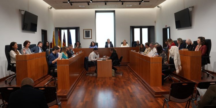 Sesión plenaria celebrada hoy. Foto: Ayuntamiento de Ibiza