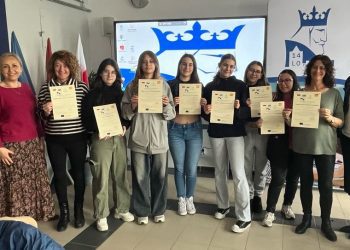 Participantes en el intercambio, en una de las actividades desarrolladas. Fotos: IES Sa Colomina