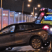 Imagen del Uber atravesado en la vía. FOTO: RRSS Elite Corsaris.