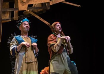 Imagen del espectáculo 'La Faula de l'Esquirol', que podrán ver los estudiantes de primero a tercero de Primaria. Foto: Festival Barruguet