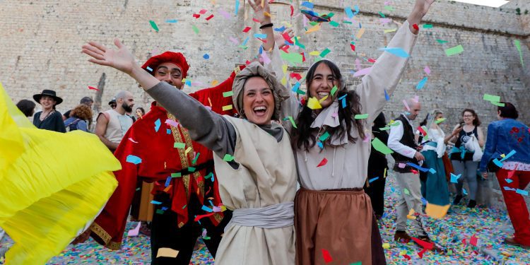 imagen de una edición anterior de la Feria medieval en Ibiza,.
