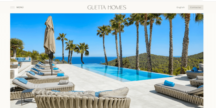Una de las villas más caras de la web Guetta Homes en Ibiza.