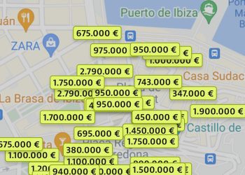 Algunos precios que se pueden encontrar hoy en Idealista en el centro de Ibiza.