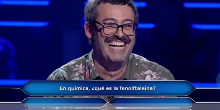 David Ventura, concursante ibicenco en ¿Quién quiere ser millonario? hizo gala de su gran sentido del humor. Imagen La Sexta