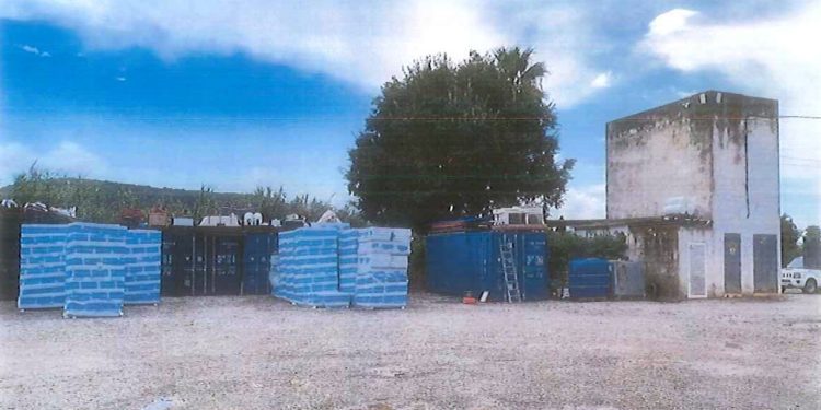 En la imagen, una de las infracciones, en este caso de actividades industriales, que ha detectado este año el consistorio. Imagen Ayuntamiento de Santa Eulària.