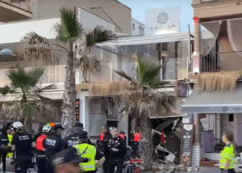 Medusa Beach de Palma tras el hundimiento, en una imagen de IB3.