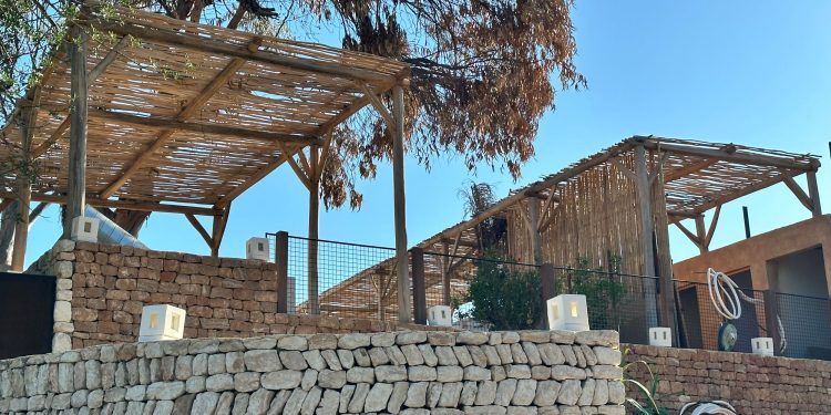 Parte trasera de las obras en KM5.