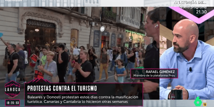 Rafael Giménez, de Prou, en La Sexta.