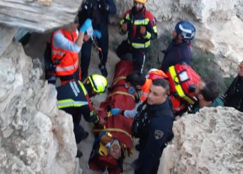 Una imagen del rescate, facilitada por los Bomberos de Formentera y el Consell.
