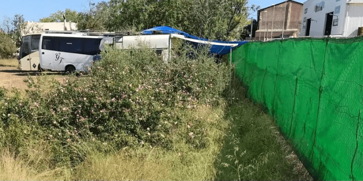 Imagen de archivo de caravanas en el solar de Can Negre. Foto: Noudiari