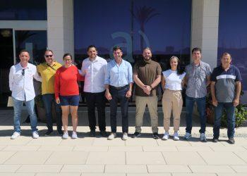 Participantes en la presentación del proyecto. Foto: Ayuntamiento de Sant Antoni