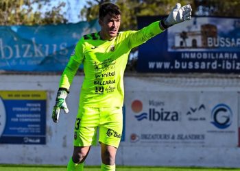 El guardameta Edu Frías, durante un partido. Foto: Peña Deportiva