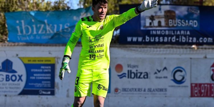 El guardameta Edu Frías, durante un partido. Foto: Peña Deportiva
