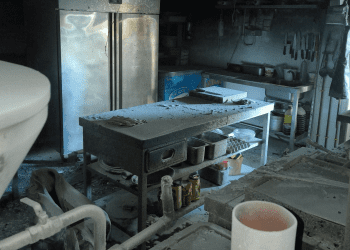 Imagen del interior del local. FOTO: Protecció Civil Sant Antoni - @PCPortmany