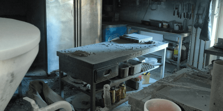 Imagen del interior del local. FOTO: Protecció Civil Sant Antoni - @PCPortmany