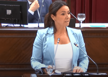 La consellera Marta Vidal, durante su comparecencia en el Parlament. Foto: Parlament balear