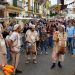 Una imagen de la Feria Ibiza Medieval, que obliga a cortar al tráfico varias calles de la Marina y Dalt Vila.