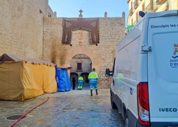 Limpieza de la zona. Foto: Ayuntamiento de Ibiza