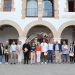 Los representantes municipales y de las diferentes entidades, tras la firma de los convenios. Foto: Ayuntamiento de Santa Eulària