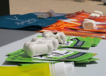 Mesa informativa de la campaña. Foto: Ayuntamiento de Sant Antoni