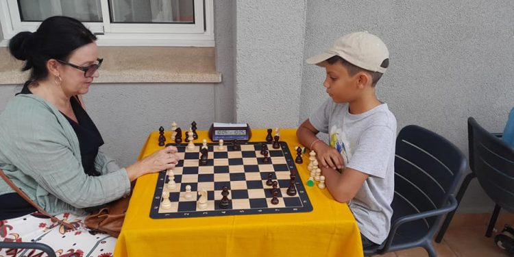 Una de las partidas del torneo celebrado este domingo en Sant Antoni.