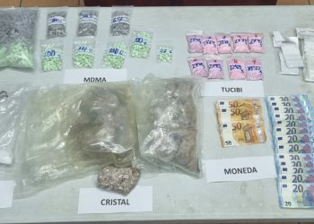 Droga incautada por la Policía local de Sant Josep.