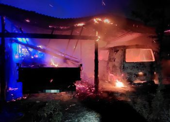 Imagen del siniestro facilitada por los Bomberos.