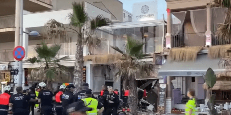 El establecimiento, tras el hundimiento, en una imagen de IB3.