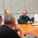 J. C. D, a la derecha de la imagen, en la reunión del pasado 30 de mayo en el Consell como director de la empresa de detectives contratada. Foto Consell d'Eivissa