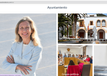 Una captura de la web de Santa Eulària, la más transparente de Baleares con un 9,4 de nota.