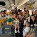 Imagen de familias trasladadas a la isla para disfrutar del descanso. Foto: Vueling