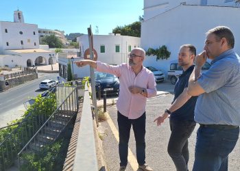 Vicent Roig y Mariano Juan, en Sant Josep. Foto: Consell de Ibiza