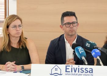 Catiana Fuster y Rafa Triguero, en la rueda de prensa