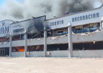 Estado en el que se encuentra la nave. Foto: Bombers d'Eivissa