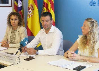 Neus Mateu, Marcos Serra y Maria Ribas, hoy. Foto: Ayuntamiento de Sant Antoni